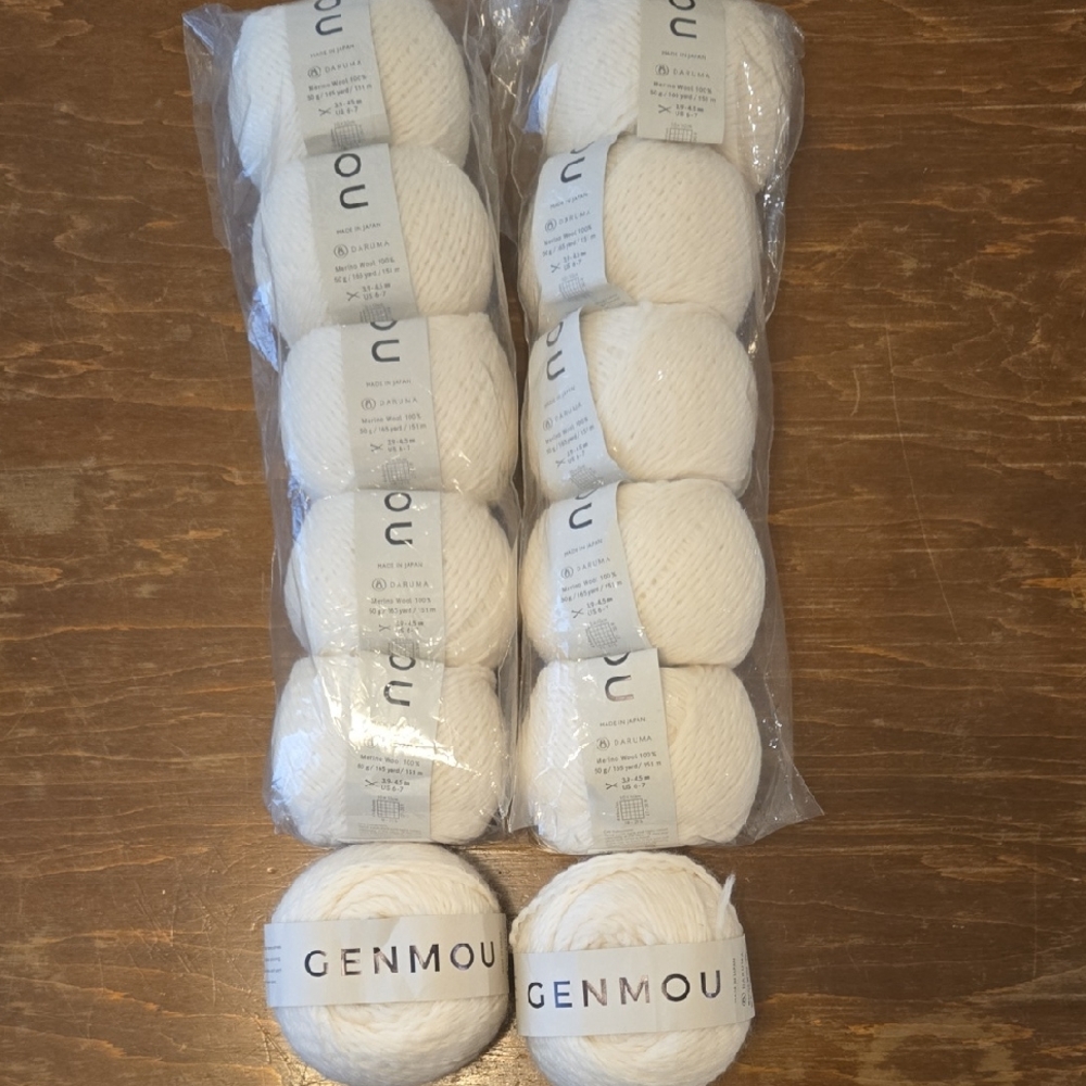 Lot of Japanese GENMOU yarn by Daruma